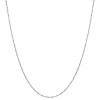 Diamond Cut Square Bead Necklace In Sterling Silver
