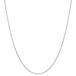 Diamond Cut Square Bead Necklace In Sterling Silver