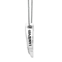 Diamond D Initial Pendant In Sterling Silver & 14K Rose Gold