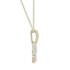 Diamond Dog Paw Pendant In 10K Yellow Gold (1/10 Ct. Tw.)