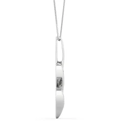 Diamond Double Heart Pendant In 14K White Gold (1/8 Ct. Tw.)