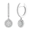 Diamond Drop Earrings In 14K White Gold (1/2 Ct. Tw.)