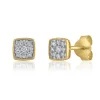 Diamond Earrings In 14K Yellow Gold (1/10 Ct. Tw.)