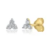 Diamond Earrings In 14K Yellow Gold (1/7 Ct. Tw.)