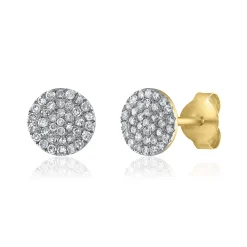 Diamond Earrings In 14K Yellow Gold (1/5 Ct. Tw.)