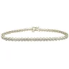 Diamond Faux Bezel Line Bracelet In 10K Yellow Gold (1/2 Ct. Tw.)