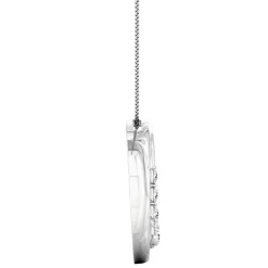 Diamond Five-Stone Circle Pendant In 14K White Gold (1/4 Ct. Tw.)