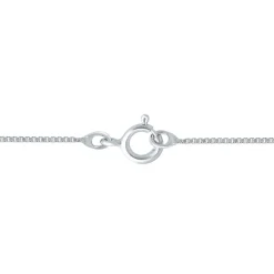 Diamond Flower Pendant In Sterling Silver