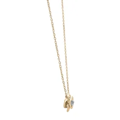 Diamond Flower Pendant In 14K Yellow Gold (1/10 Ct. Tw.)