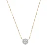 Diamond Halo Pendant In 14K Yellow Gold (1/4 Ct. Tw.)