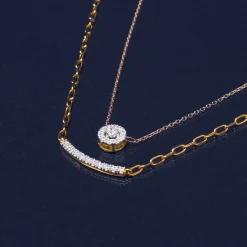 Diamond Halo Pendant In 14K Yellow Gold (1/4 Ct. Tw.)