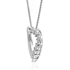 Diamond Heart Pendant In Sterling Silver (1/10 Ct. Tw.)