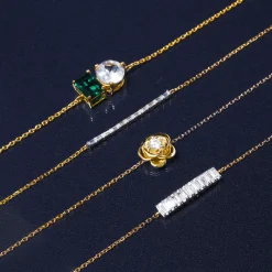 Diamond Horizontal Baguette Bar Bracelet In 14K Yellow Gold (1/7 Ct. Tw.)