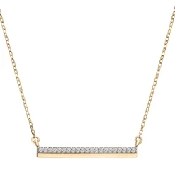 Diamond Horizontal Bar Necklace In 14K Yellow Gold (1/10 Ct. Tw.)