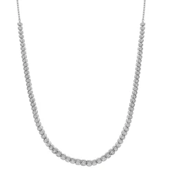 Diamond Illusion Necklace In 10K White Gold (1 Ct. Tw.)