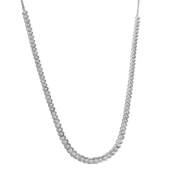 Diamond Illusion Necklace In 10K White Gold (1 Ct. Tw.)