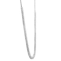 Diamond Illusion Necklace In 10K White Gold (1 Ct. Tw.)