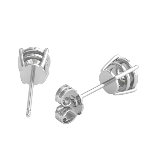 Diamond Illusion Stud Earrings, 10K White Gold (3/8 Ct. Tw.)