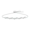 Diamond Infinity Bolo Bracelet In Sterling Silver (1/10 Ct. Tw.)