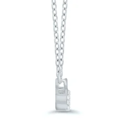 Diamond Infinity Necklace In Sterling Silver