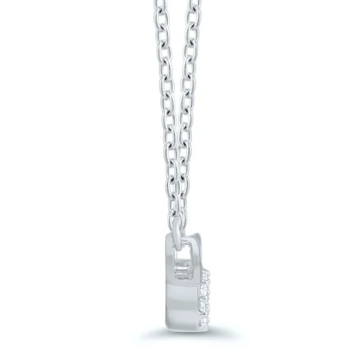 Diamond Infinity Necklace In Sterling Silver