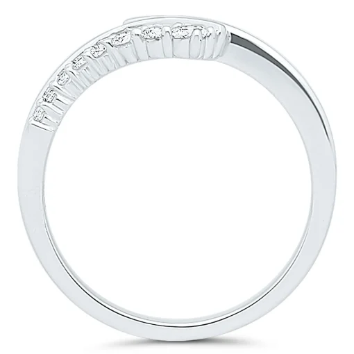 Diamond Journey Bypass Ring In 10K White Gold (3/8 Ct. Tw.)