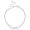 Diamond Love Bracelet In Sterling Silver (1/10 Ct. Tw.)