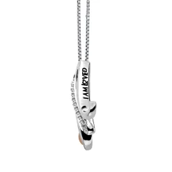 Diamond "M" Initial Necklace