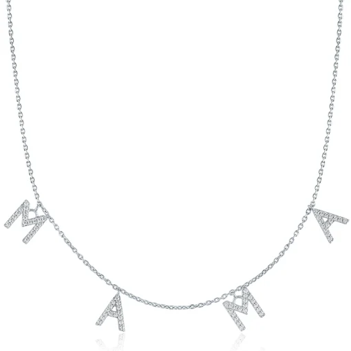 Diamond Mama Necklace In Sterling Silver (1/5 Ct. Tw.)