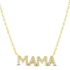 Diamond Mama Necklace In 10K Yellow Gold (1/10 Ct. Tw.)