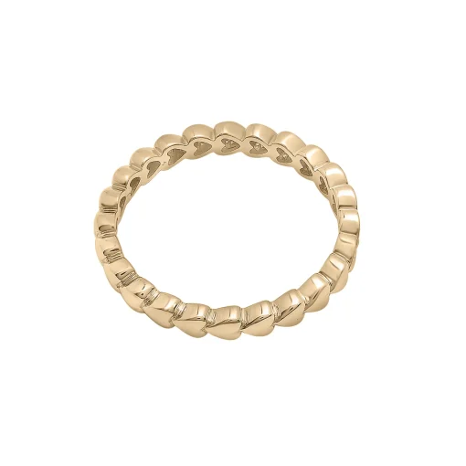 Diamond Multi-Heart Ring In 14K Yellow Gold (1/10 Ct. Tw.)