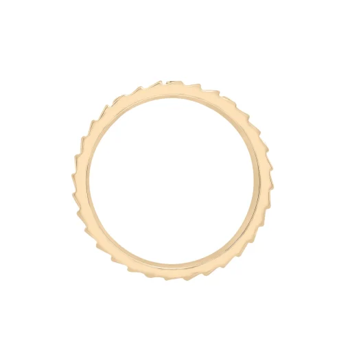 Diamond Multi-Row Ribbed Ring In Vermeil (1/7 Ct. Tw.)