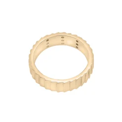 Diamond Multi-Row Ribbed Ring In Vermeil (1/7 Ct. Tw.)