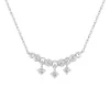 Diamond Necklace In 10K White Gold (1/10 Ct. Tw.)