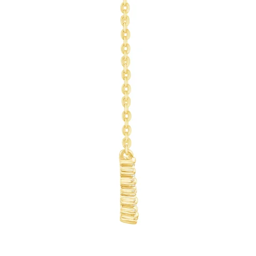 Diamond Necklace In 10K Yellow Gold (1/4 Ct. Tw.)