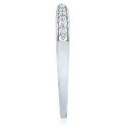 Diamond Open Stacking Band In 10K White Gold (1/10 Ct. Tw.)