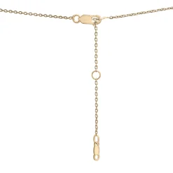 Diamond Oval Cluster Ribbed Drop Pendant In Vermeil (1/10 Ct. Tw.)