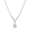 Diamond Pear-Shaped Cluster Drop V-Necklace (1/3 Ct. Tw.)