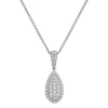 Diamond Pear-Shaped Drop Pendant In 10K White Gold (3/4 Ct. Tw.)