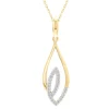 Diamond Pendant In 10K Yellow Gold (1/8 Ct. Tw.)