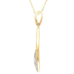 Diamond Pendant In 10K Yellow Gold (1/8 Ct. Tw.)