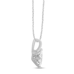 Diamond Princess-Cut Solitaire In 14K White Gold (1/2 Ctw.)