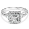 Diamond Promise Ring In 10K White Gold (3/8 Ct. Tw.)