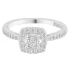 Diamond Promise Ring In 10K White Gold (1/3 Ct. Tw.)