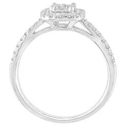 Diamond Promise Ring In 10K White Gold (1/3 Ct. Tw.)