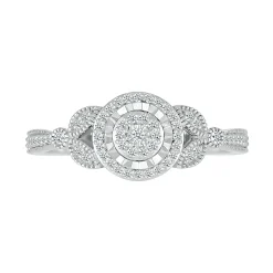 Diamond Promise Ring In Sterling Silver (1/6 Ct. Tw.)