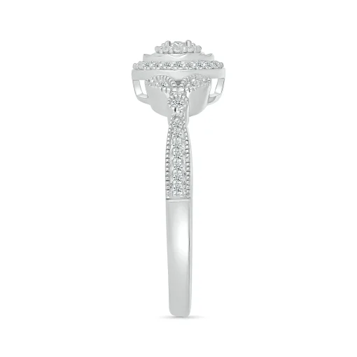 Diamond Promise Ring In Sterling Silver (1/6 Ct. Tw.)