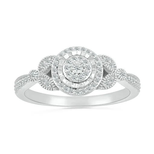 Diamond Promise Ring In Sterling Silver (1/6 Ct. Tw.)