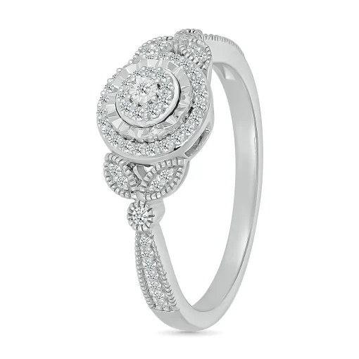 Diamond Promise Ring In Sterling Silver (1/6 Ct. Tw.)