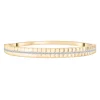 Diamond Ribbed Bangle Bracelet In Vermeil 6.5" (1/3 Ct. Tw.)
